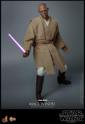 Hot Toys Mace Windu Sixth Scale Figure 912056 MMS681 Star Wars / Episode II Attack Of The Clones - Thumbnail