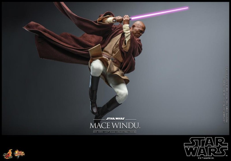 Hot Toys Mace Windu Sixth Scale Figure 912056 MMS681 Star Wars / Episode II Attack Of The Clones