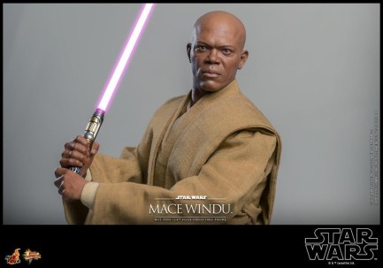 Hot Toys Mace Windu Sixth Scale Figure 912056 MMS681 Star Wars / Episode II Attack Of The Clones - Thumbnail