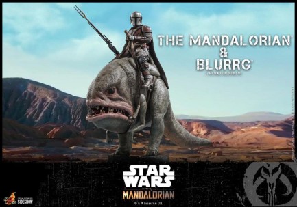 Hot Toys Mandalorian & Blurrg Sixth Scale Figure Set - 908287 - TMS46 - Star Wars / The Mandalorian - Thumbnail