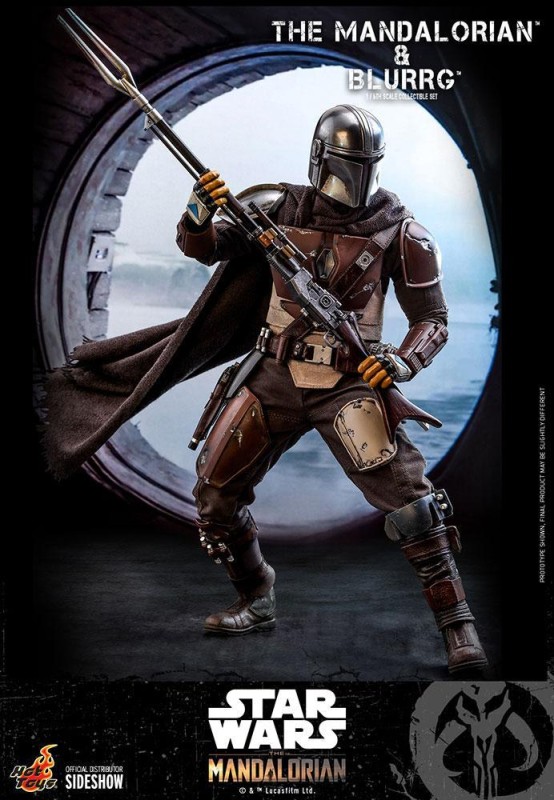 Hot Toys Mandalorian & Blurrg Sixth Scale Figure Set - 908287 - TMS46 - Star Wars / The Mandalorian