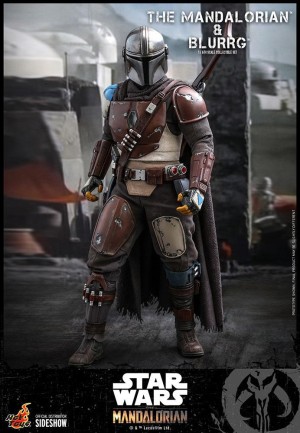 Hot Toys Mandalorian & Blurrg Sixth Scale Figure Set - 908287 - TMS46 - Star Wars / The Mandalorian - Thumbnail