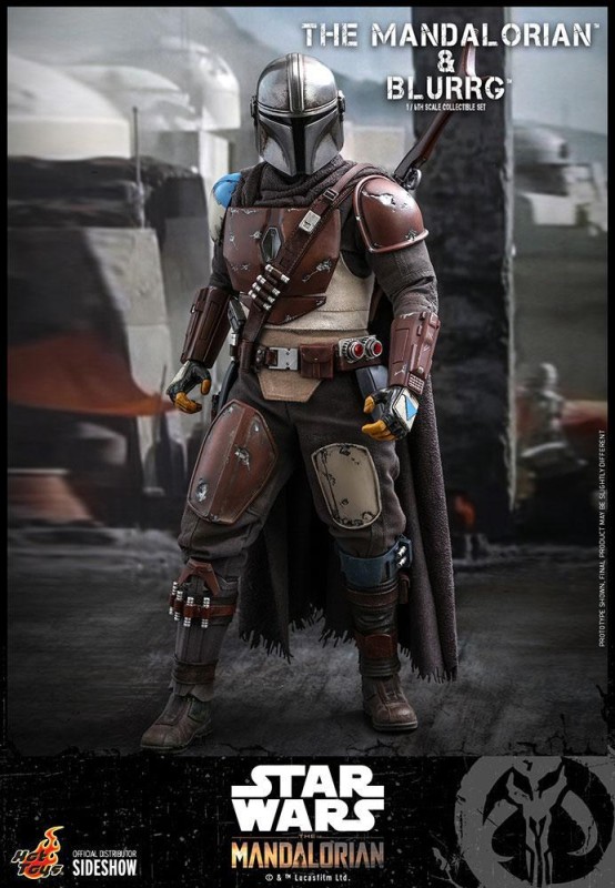 Hot Toys Mandalorian & Blurrg Sixth Scale Figure Set - 908287 - TMS46 - Star Wars / The Mandalorian