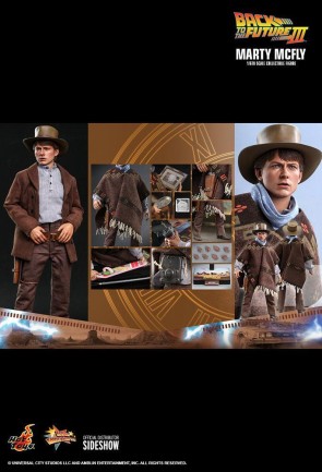 Hot Toys Marty McFly & Doc Brown Back To The Future III Sixth Scale Figure Set - 909370 & 909369 - BTTF MMS616 / MMS617 - Thumbnail