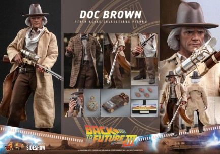 Hot Toys Marty McFly & Doc Brown Back To The Future III Sixth Scale Figure Set - 909370 & 909369 - BTTF MMS616 / MMS617 - Thumbnail