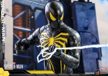 Hot Toys Spider-Man (Anti-Ock Suit) Deluxe Sixth Scale Figure - 906796 - Video Game Masterpiece Series - Marvel's Spider-Man - Thumbnail