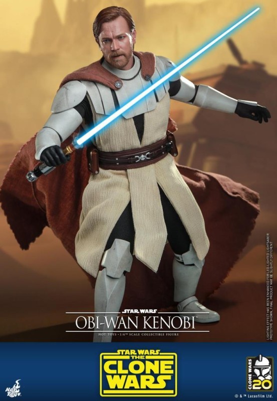 Hot Toys Obi-Wan Kenobi Sixth Scale Figure 906713 TMS095 Star Wars / The Clone Wars