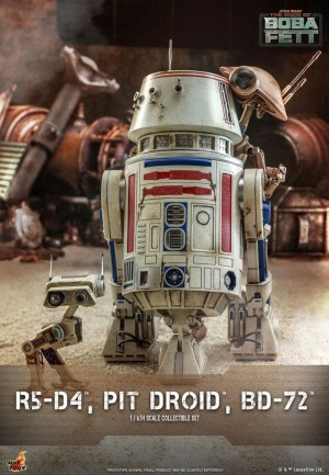 Hot Toys R5-D4 & PIT DROID and BD-72 Sixth Scale Figure Set - 904943 TMS086 - Star Wars / The Book of Boba Fett - Thumbnail