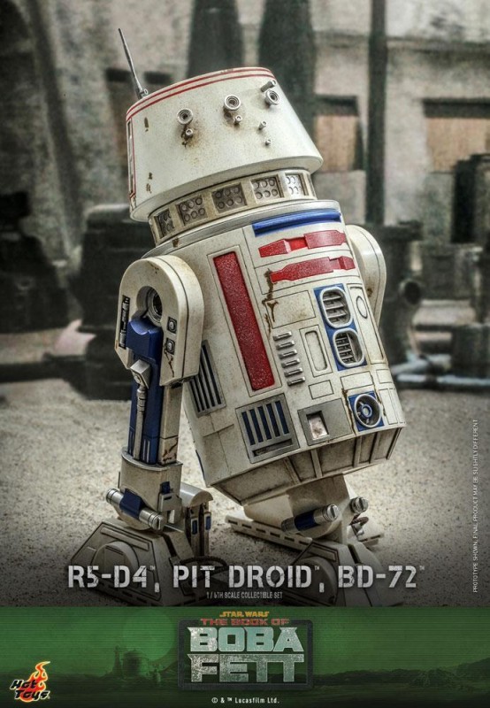 Hot Toys R5-D4 & PIT DROID and BD-72 Sixth Scale Figure Set - 904943 TMS086 - Star Wars / The Book of Boba Fett 