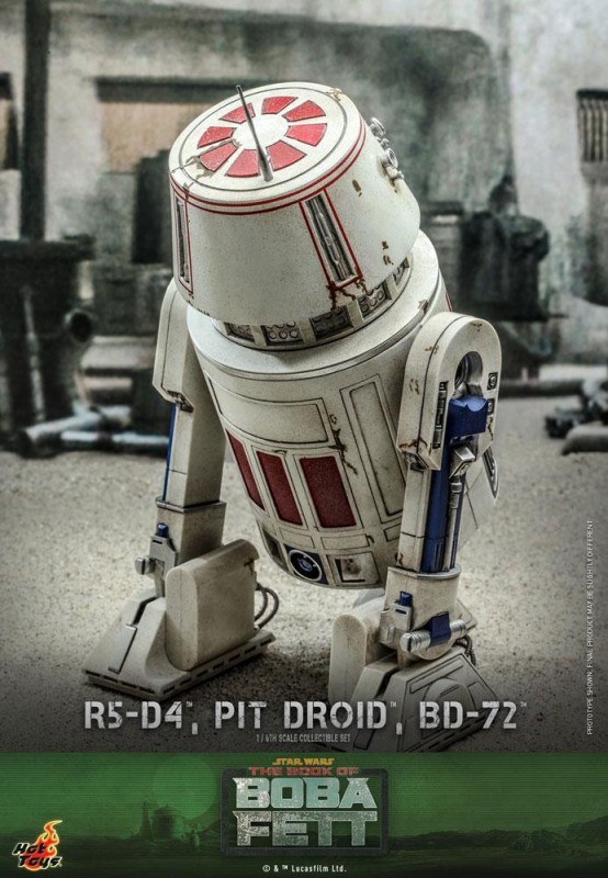 Hot Toys R5-D4 & PIT DROID and BD-72 Sixth Scale Figure Set - 904943 TMS086 - Star Wars / The Book of Boba Fett 