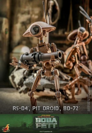 Hot Toys R5-D4 & PIT DROID and BD-72 Sixth Scale Figure Set - 904943 TMS086 - Star Wars / The Book of Boba Fett - Thumbnail