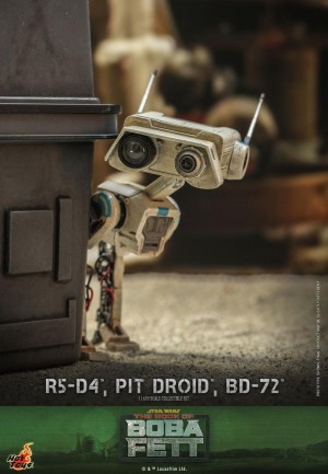 Hot Toys R5-D4 & PIT DROID and BD-72 Sixth Scale Figure Set - 904943 TMS086 - Star Wars / The Book of Boba Fett - Thumbnail