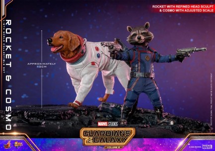 Hot Toys Rocket and Cosmo Sixth Scale Figure Set 912327 MMS708 Marvel Comics / Guardians Of The Galaxy Vol 3 - Thumbnail