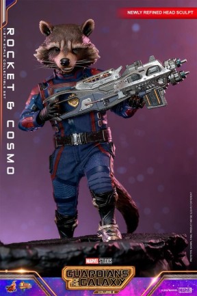 Hot Toys Rocket and Cosmo Sixth Scale Figure Set 912327 MMS708 Marvel Comics / Guardians Of The Galaxy Vol 3 (Ön Sipariş) - Thumbnail