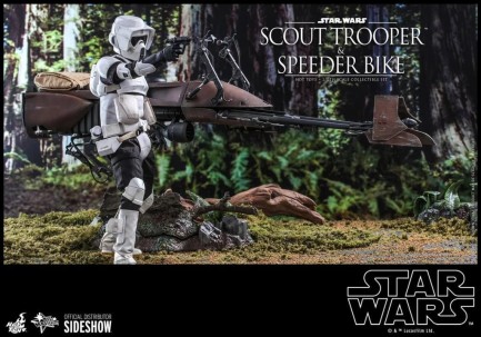 Hot Toys Scout Trooper and Speeder Bike (ROTJ) Sixth Scale Figure Set - MMS612 908855 - - Thumbnail