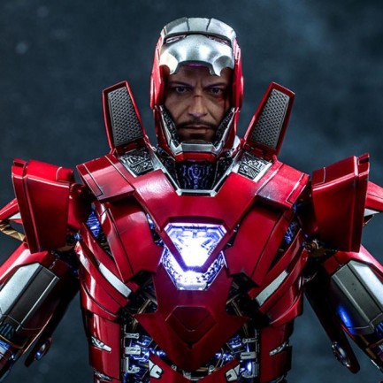 Hot Toys Silver Centurion (Armor Suit Up Version) Diecast Sixth Scale Figure - 909463 MMS618 - Marvel Comics / Iron Man 3 - Thumbnail