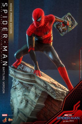 Hot Toys Spider-Man (Battling Version) Movie Promo Edition Sixth Scale Figure 909872 MMS625 - Thumbnail