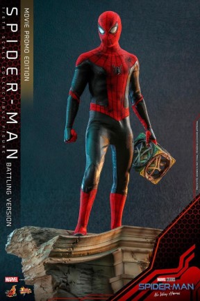 Hot Toys Spider-Man (Battling Version) Movie Promo Edition Sixth Scale Figure 909872 MMS625 - Thumbnail