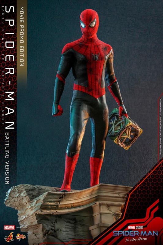 Hot Toys Spider-Man (Battling Version) Movie Promo Edition Sixth Scale Figure 909872 MMS625