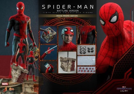 Hot Toys Spider-Man (Battling Version) Movie Promo Edition Sixth Scale Figure 909872 MMS625 - Thumbnail