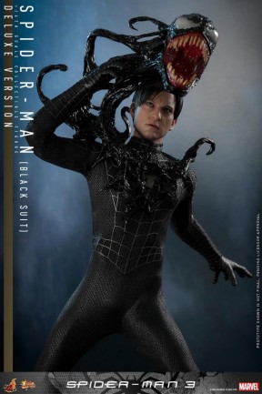 Hot Toys Spider-Man Black Suit Deluxe Version Sixth Scale Figure MMS728 Marvel Comics / Spider Man 3 (ÖN SİPARİŞ) - Thumbnail