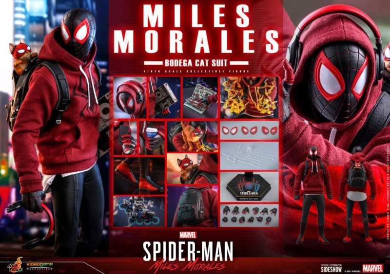 Hot Toys Spider-Man Miles Morales ( Bodega Cat Suit ) Sixth Scale Figure VGM50 908143