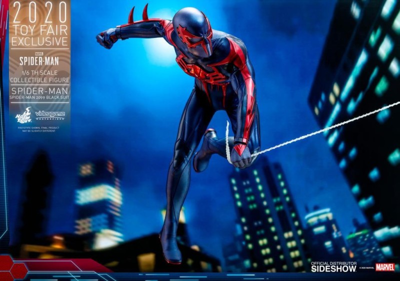 Hot Toys Spider-Man (Spider-Man 2099 Black Suit) Sixth Scale Exclusive Figure 906327 Marvel's Spider-Man VGM42