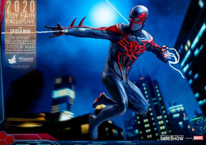 Hot Toys Spider-Man (Spider-Man 2099 Black Suit) Sixth Scale Exclusive Figure 906327 Marvel's Spider-Man VGM42