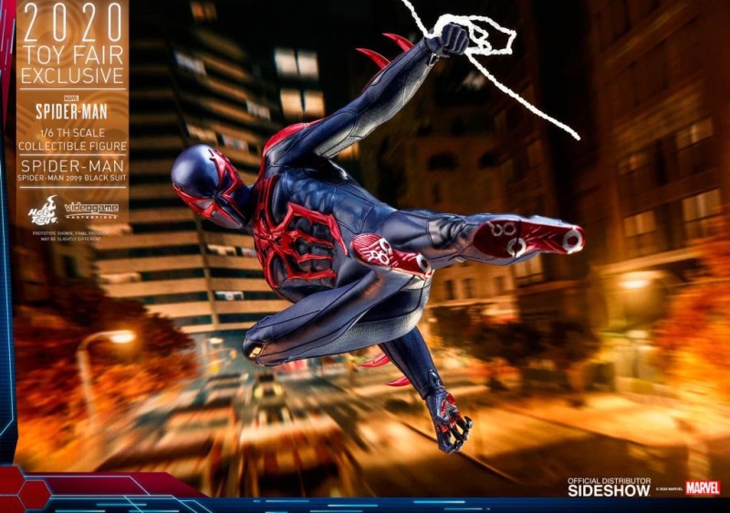 Hot Toys Spider-Man (Spider-Man 2099 Black Suit) Sixth Scale Exclusive Figure 906327 Marvel's Spider-Man VGM42