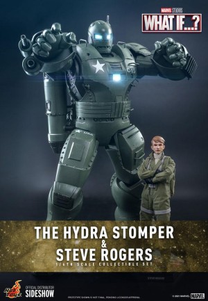 Hot Toys Steve Rogers and The Hydra Stomper Sixth Scale Figure Set - 909168 - TMS60 - Marvel Comics / What If…? - Thumbnail