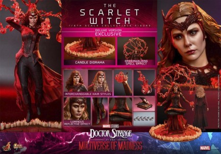 Hot Toys The Scarlet Witch (Deluxe Version) Sixth Scale Figure 9111212 MMS653 Marvel Comics / Doctor Strange : Multiverse Of Madness - Thumbnail