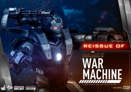 Hot Toys War Machine Diecast Sixth Scale Figure (REISSUE) - 908445 - MMS331 - Marvel Comics / Iron Man 2 - Thumbnail