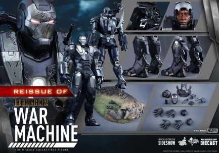 Hot Toys War Machine Diecast Sixth Scale Figure (REISSUE) - 908445 - MMS331 - Marvel Comics / Iron Man 2 - Thumbnail