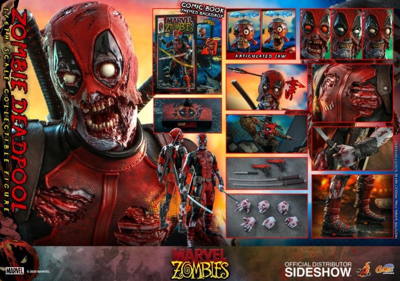 Hot Toys Zombie Deadpool Sixth Scale Figure 907337