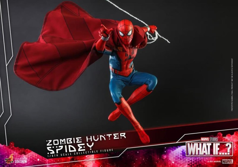 Hot Toys Zombie Hunter Spidey Sixth Scale Figure TMS38 - 909046 / Marvel Comics / What If…?