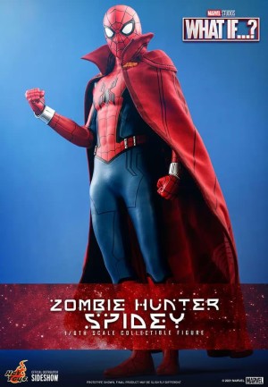 Hot Toys Zombie Hunter Spidey Sixth Scale Figure TMS38 - 909046 / Marvel Comics / What If…? - Thumbnail