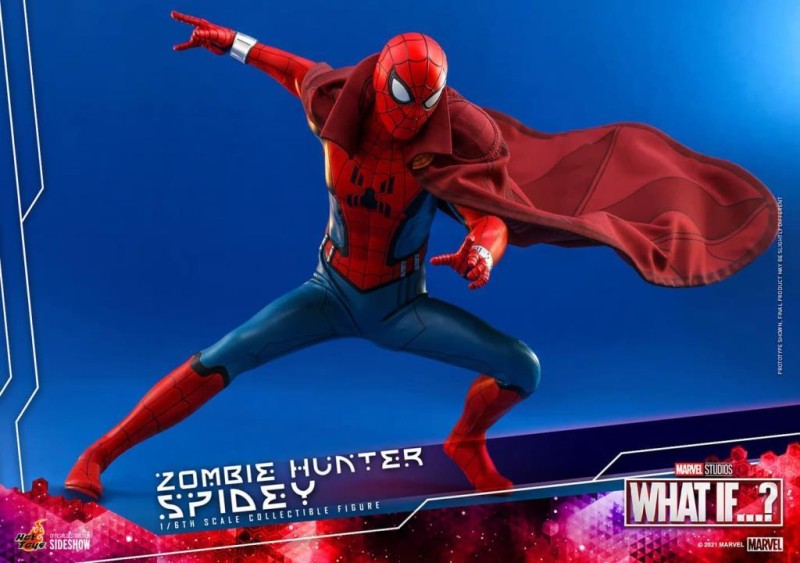 Hot Toys Zombie Hunter Spidey Sixth Scale Figure TMS38 - 909046 / Marvel Comics / What If…?