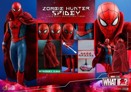 Hot Toys Zombie Hunter Spidey Sixth Scale Figure TMS38 - 909046 / Marvel Comics / What If…? - Thumbnail