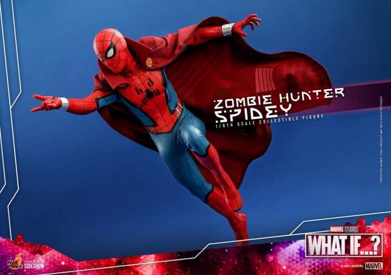 Hot Toys Zombie Hunter Spidey Sixth Scale Figure TMS38 - 909046 / Marvel Comics / What If…?