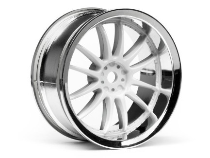 HPI - HPI 3283 Work Xsa 02C Wheel 26mm Chrome/White ONROAD Model Araba İçin Jant Seti