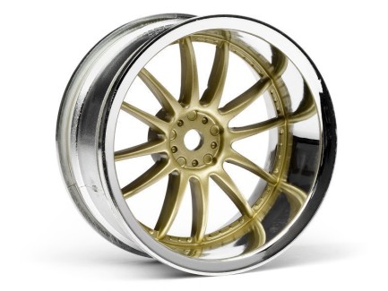 HPI - HPI 3299 Work Xsa 02C Wheel 26mm Chrome/Gold 1/10 Onroad Model Araba Jant Seti 2 Adet