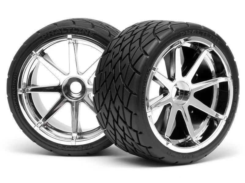 HPI 4729 Mounted Phaltline Tire Rc Lastik Jant Takımı 140x70mm 