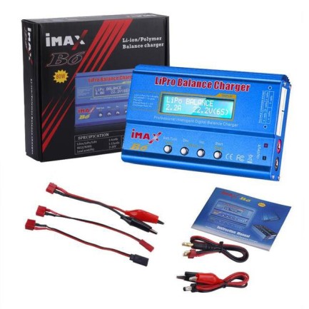 HTRC - İmax B6 80W Lipo Pil Batarya Şarj Cihazı Profesyonel Digital LCD Ekranlı 6A RC Lipo/Li-ion/NiMh/NiCd (Şarj Adaptörü Dahil Değildir)