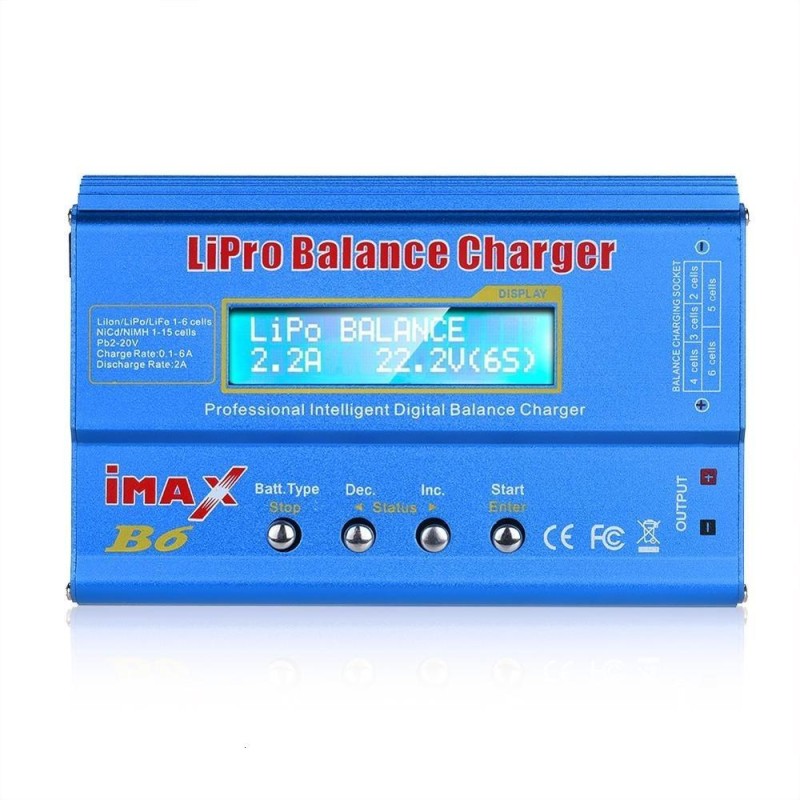 İmax B6 80W Lipo Pil Batarya Şarj Cihazı Profesyonel Digital LCD Ekranlı 6A RC Lipo/Li-ion/NiMh/NiCd (Şarj Adaptörü Dahil Değildir)