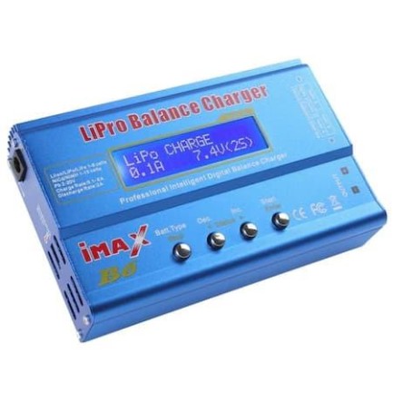 İmax B6 80W Lipo Pil Batarya Şarj Cihazı Profesyonel Digital LCD Ekranlı 6A RC Lipo/Li-ion/NiMh/NiCd + AC/DC Şarj Adaptörü EU-12V5A - Thumbnail