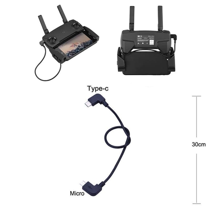 HUBSAN OTG Kablo Micro USB den Type C - Thumbnail