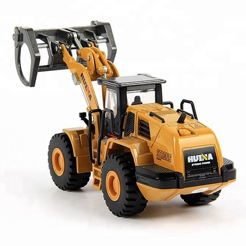 HUINA 1/50 Kereste Kepçesi İş Makinası - 1716 Sergilenmeye Hazır Diecast Metal ( Kumandalı Değildir )