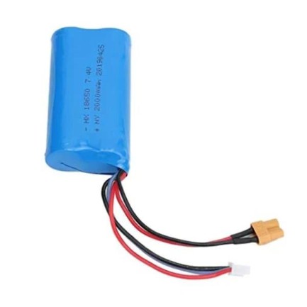 HUINA - HUINA 1580/1582/1583/1594 RC Model İş Makinesi İçin 18650 7.4V 2000Mah Batarya