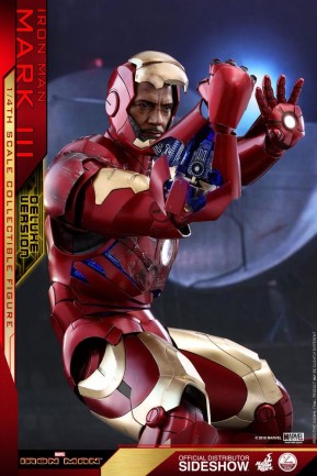 Hot Toys Iron Man Mark III Deluxe Version Quarter Scale Figure 903412 - Thumbnail