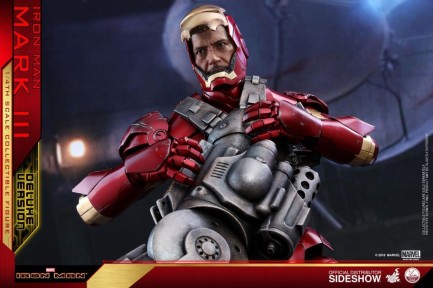 Hot Toys Iron Man Mark III Deluxe Version Quarter Scale Figure 903412 - Thumbnail